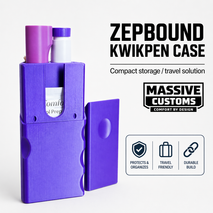 MC Kwik for Zepbound KwikPen - The Original Massive Customs Storage Case Compatible with Zepbound® KwikPen