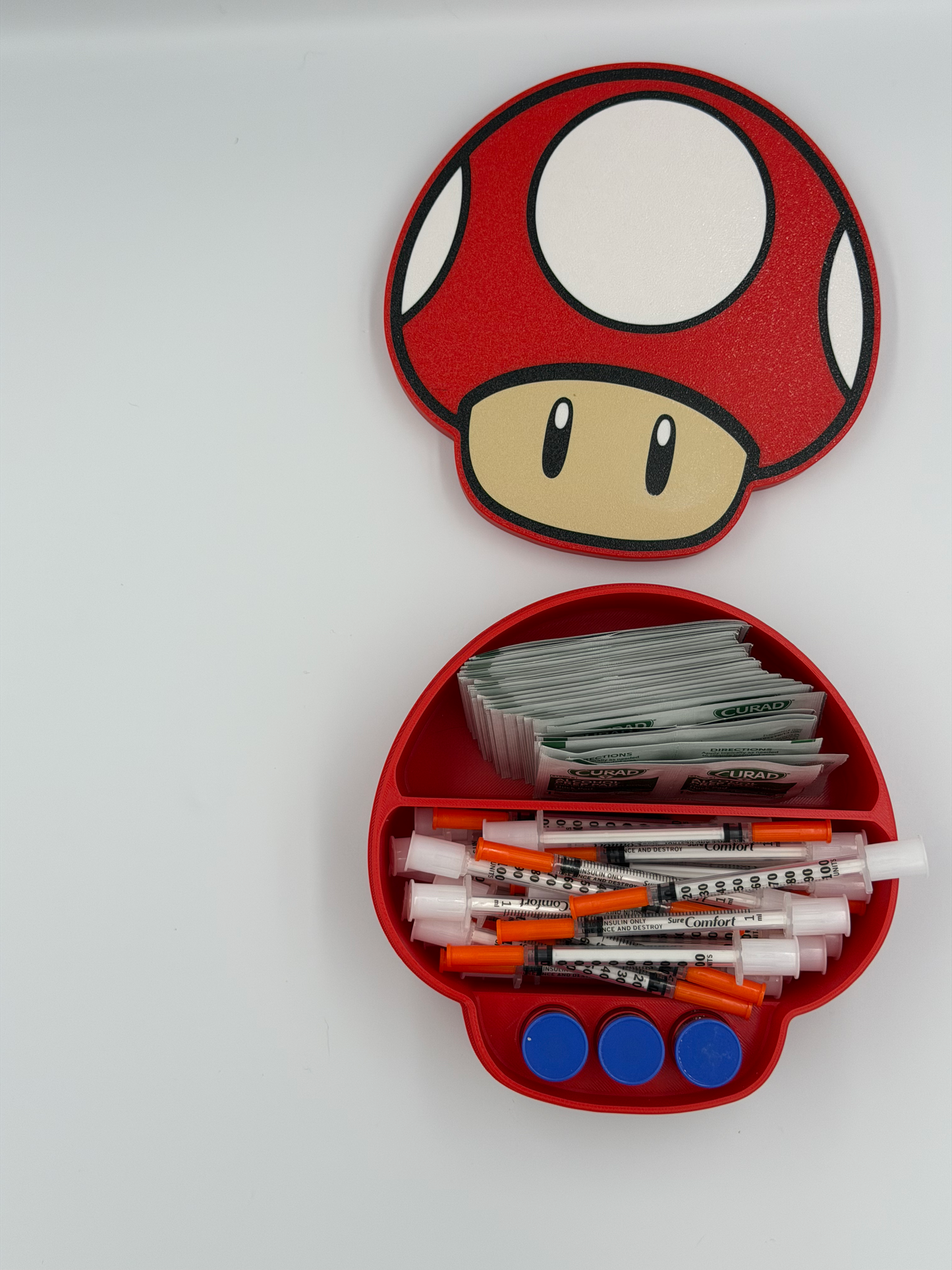 Super Mushroom 10mL Vial, Syringe & Alcohol Wipe Storage Case