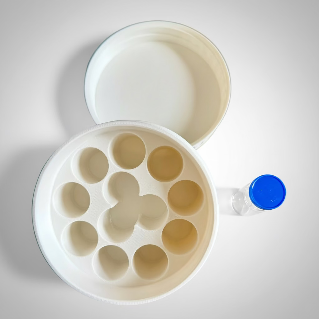 MC Vault - The Original Massive Customs 5 & 12-Vial Storage Case for 3mL, 5mL & 10mL Medication Vials