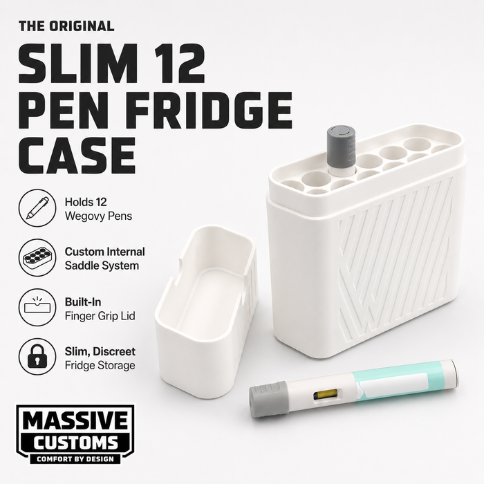 MC Dozen for Wegovy - The Original Massive Customs 12-Pen Slim Fridge Case for Wegovy® Injection Pens
