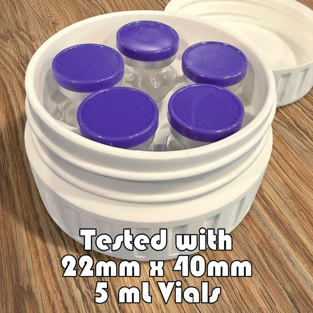 5-Vial Storage Case for Standard 5 mL Vials
