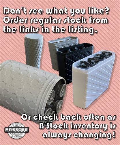 Massive Customs B-Stock Injection Pen Storage Cases - Cosmetic Seconds, Fully Functional