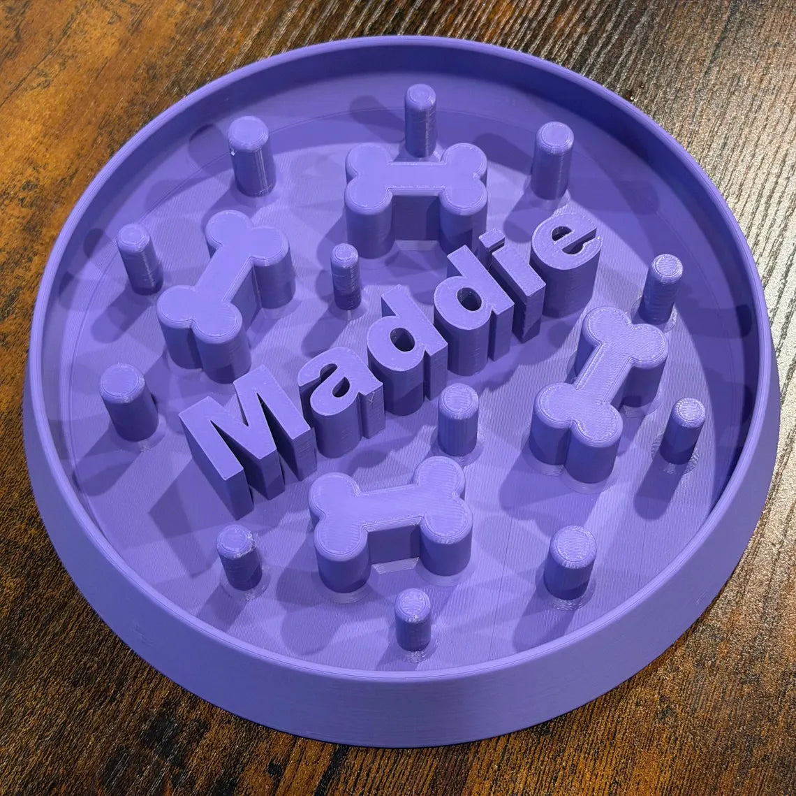 The Original Massive Customs Personalized Slow Feeder Dog & Cat Bowl