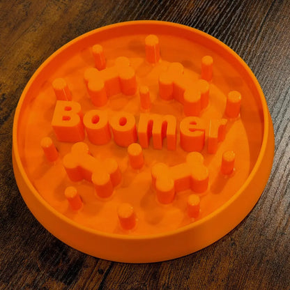 The Original Massive Customs Personalized Slow Feeder Dog & Cat Bowl