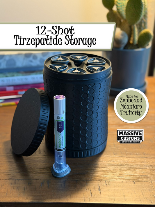 12-Pen Fridge Storage Case for Zepbound® & Mounjaro® Injection Pens