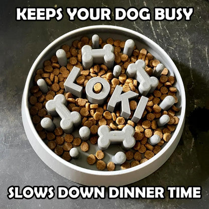 The Original Massive Customs Personalized Slow Feeder Dog & Cat Bowl