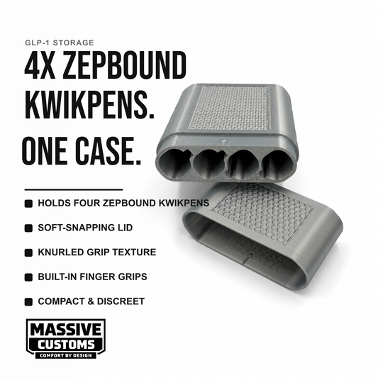 MC Zepsquad - The Original Massive Customs Storage Case for Four Zepbound® KwikPens
