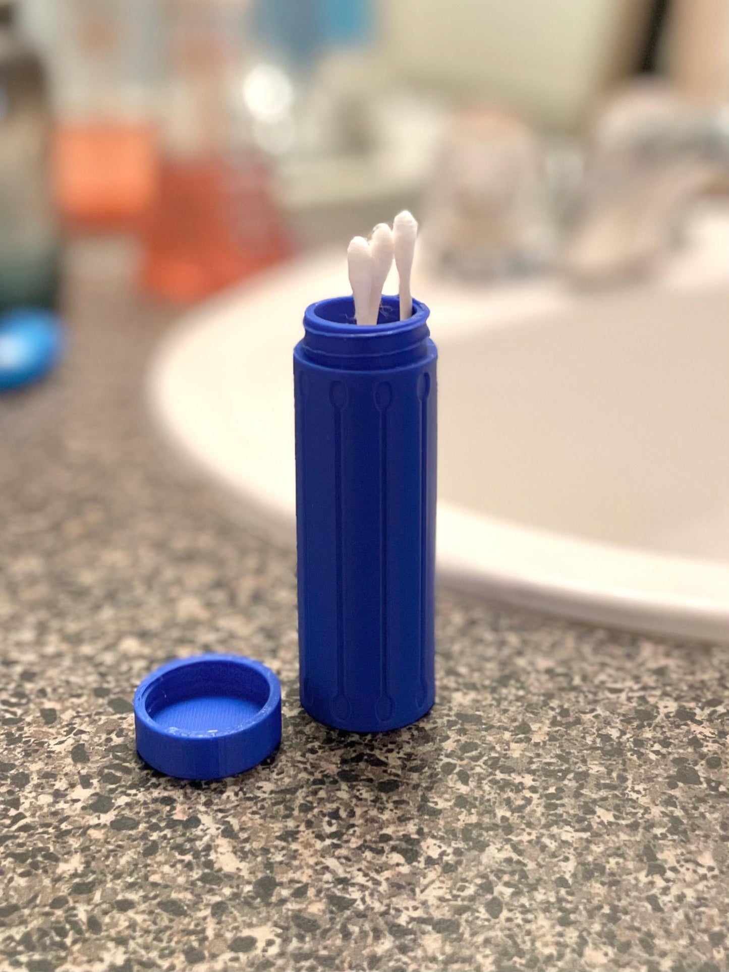 The Original Massive Customs Q-Tip Travel Holder - Portable Cotton Swab Storage Case