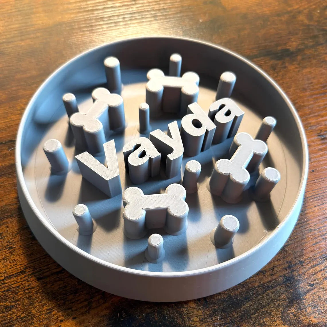 The Original Massive Customs Personalized Slow Feeder Dog & Cat Bowl
