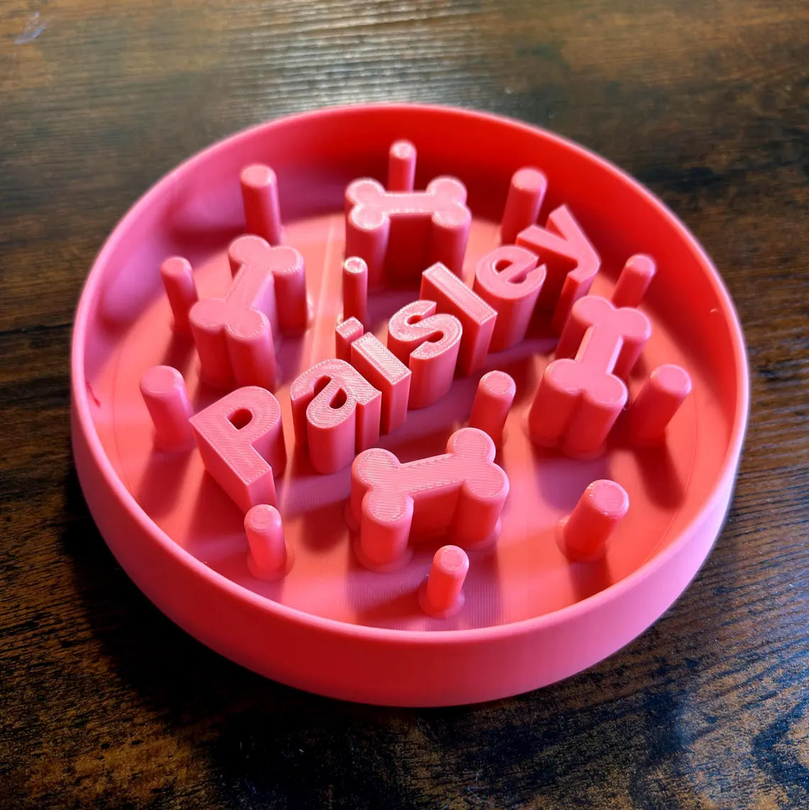 The Original Massive Customs Personalized Slow Feeder Dog & Cat Bowl