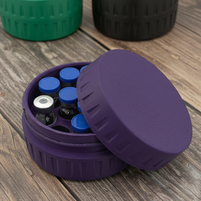 12-Vial Storage Case for Zepbound® & Mounjaro® 3 mL Vials (Lilly Direct)