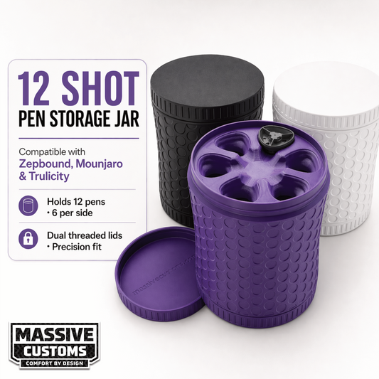 12-Pen Fridge Storage Case for Zepbound® & Mounjaro® Injection Pens