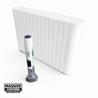 MC Dozen Slim - The Original Massive Customs 12-Pen Slim Fridge Case for Zepbound® & Mounjaro® Injection Pens