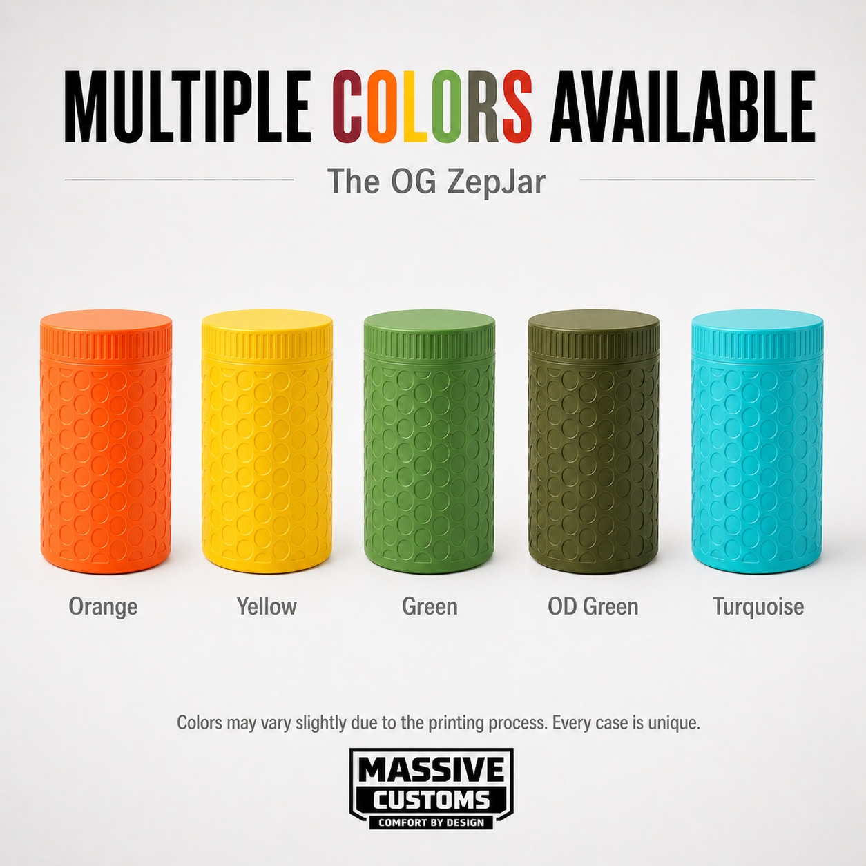 MC Cannon - The Original Massive Customs 4-Pen Storage Jar for Zepbound® & Mounjaro® Injection Pens