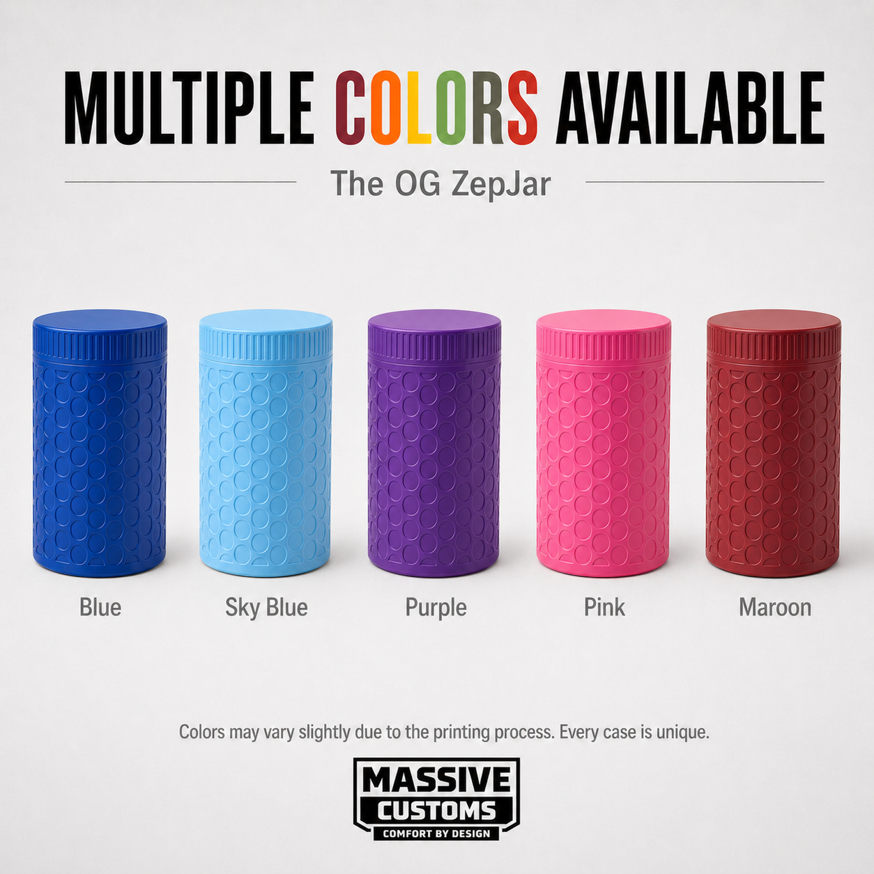 MC Cannon - The Original Massive Customs 4-Pen Storage Jar for Zepbound® & Mounjaro® Injection Pens