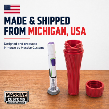 MC Solo - The Original Massive Customs Single-Pen Travel Case for Zepbound® & Mounjaro®