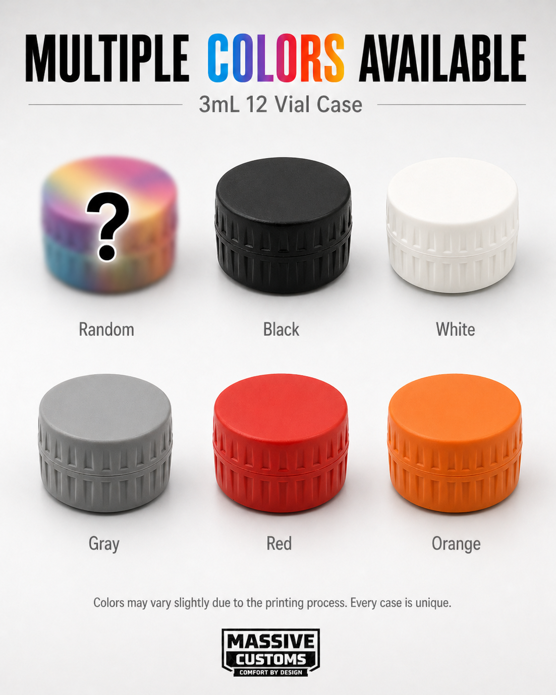 MC Vault 12 - The Original Massive Customs 12-Vial Storage Case for Zepbound® 3mL Lilly Direct Vials