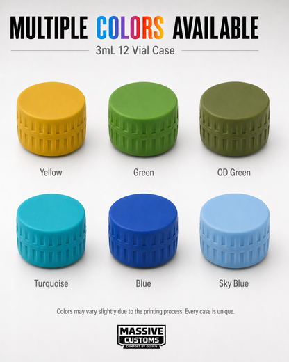 MC Vault 12 - The Original Massive Customs 12-Vial Storage Case for Zepbound® 3mL Lilly Direct Vials