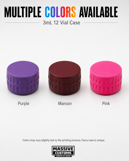 MC Vault 12 - The Original Massive Customs 12-Vial Storage Case for Zepbound® 3mL Lilly Direct Vials