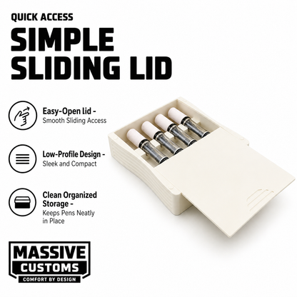 MC Stack 5 - The Original Massive Customs Stackable 5-Pen Fridge Case for Zepbound® & Mounjaro®