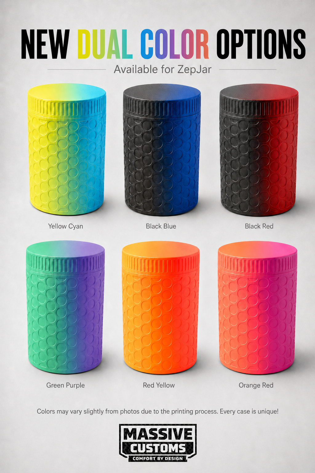 MC Cannon - The Original Massive Customs 4-Pen Storage Jar for Zepbound® & Mounjaro® Injection Pens
