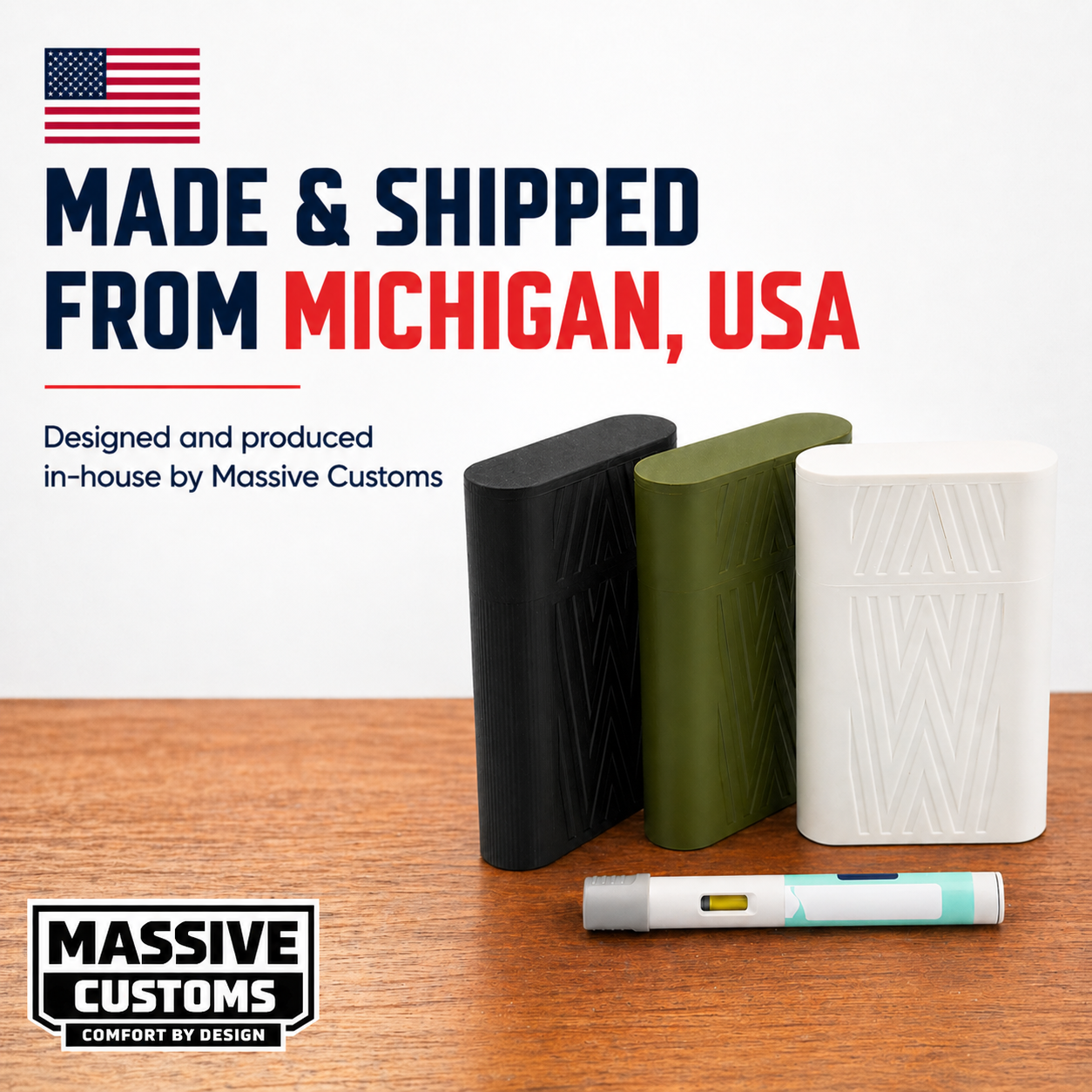 MC Slim for Wegovy - The Original Massive Customs 4-Pen Slim Fridge Case for Wegovy® Injection Pens