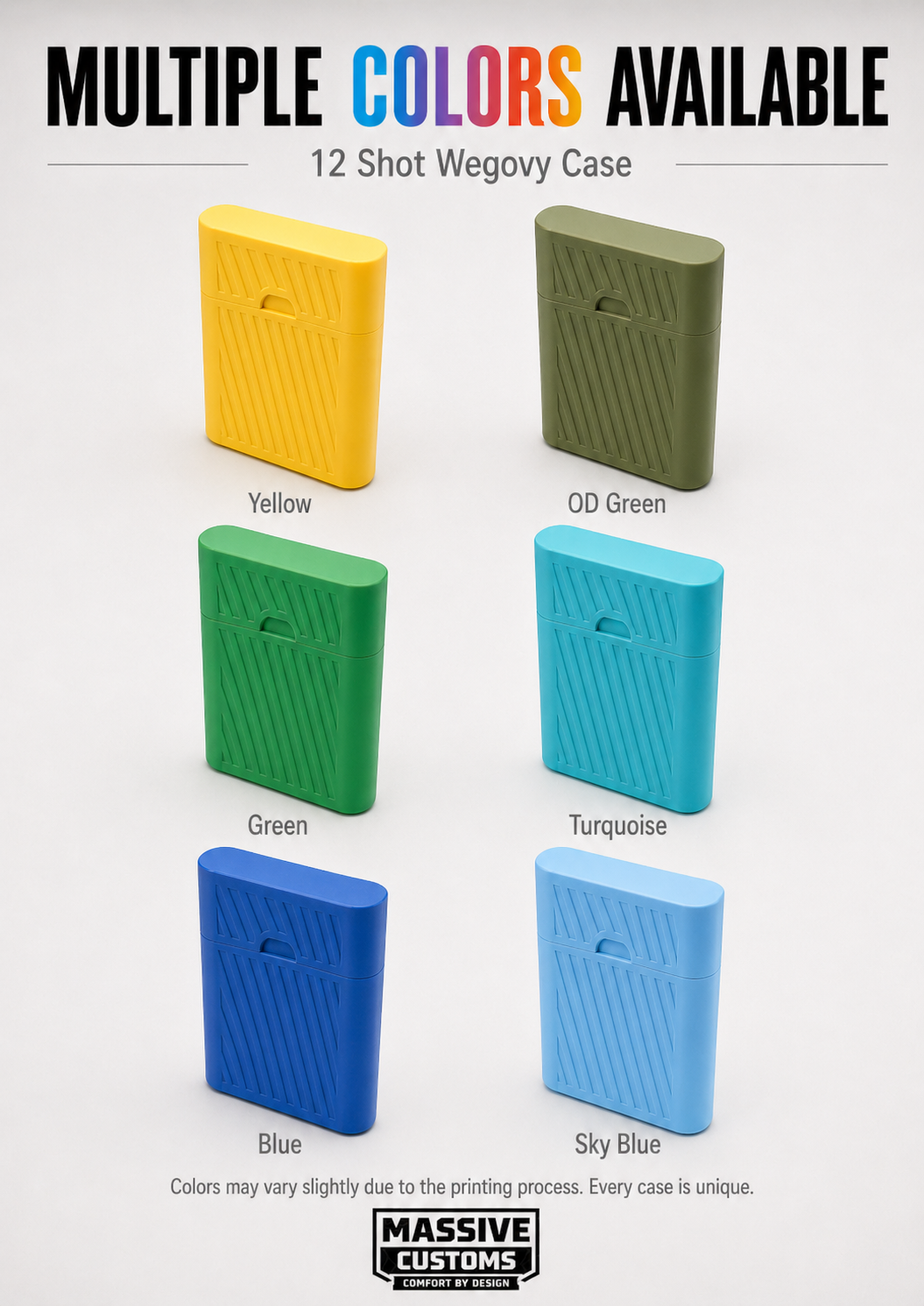 MC Dozen for Wegovy - The Original Massive Customs 12-Pen Slim Fridge Case for Wegovy® Injection Pens