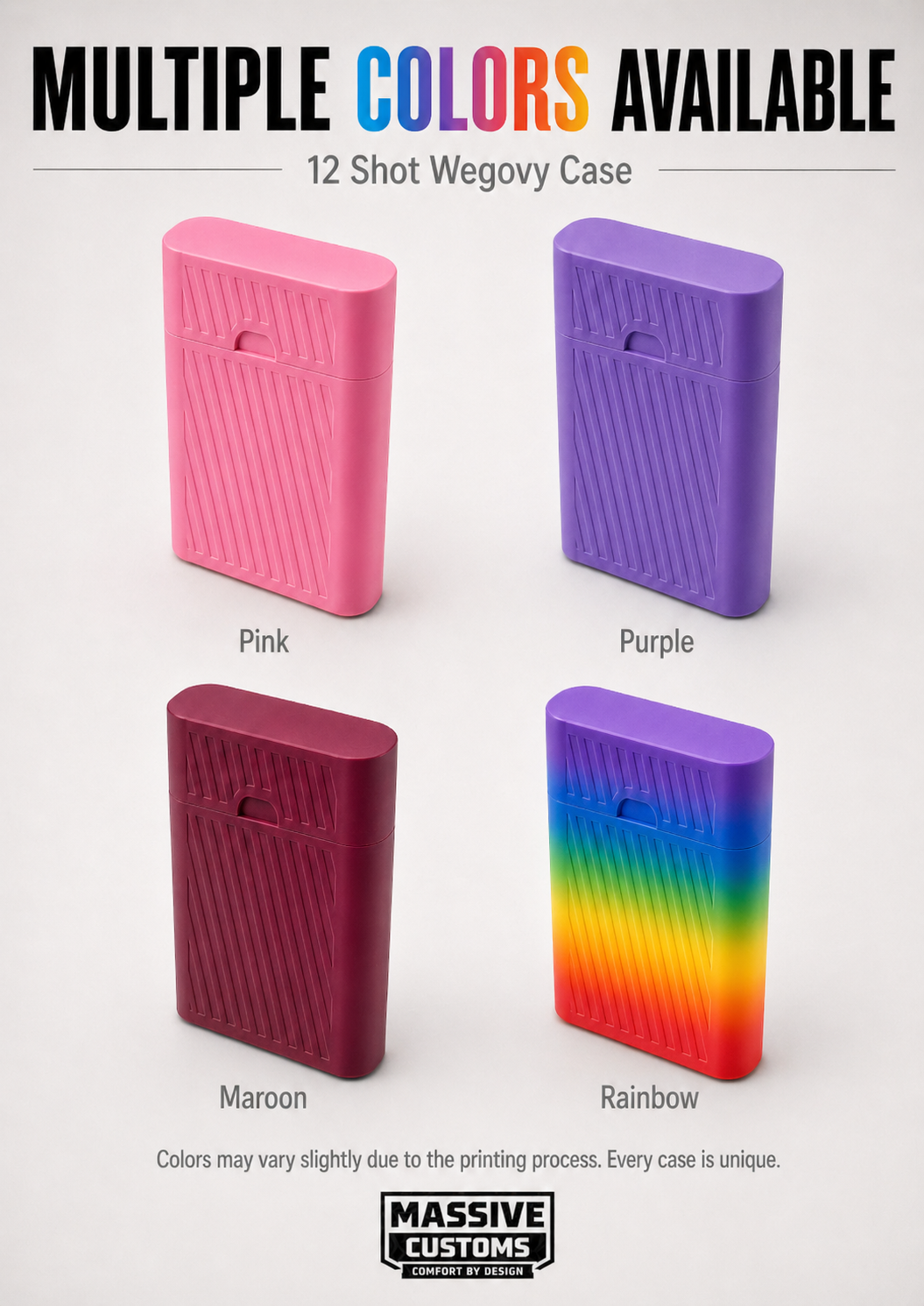 MC Dozen for Wegovy - The Original Massive Customs 12-Pen Slim Fridge Case for Wegovy® Injection Pens