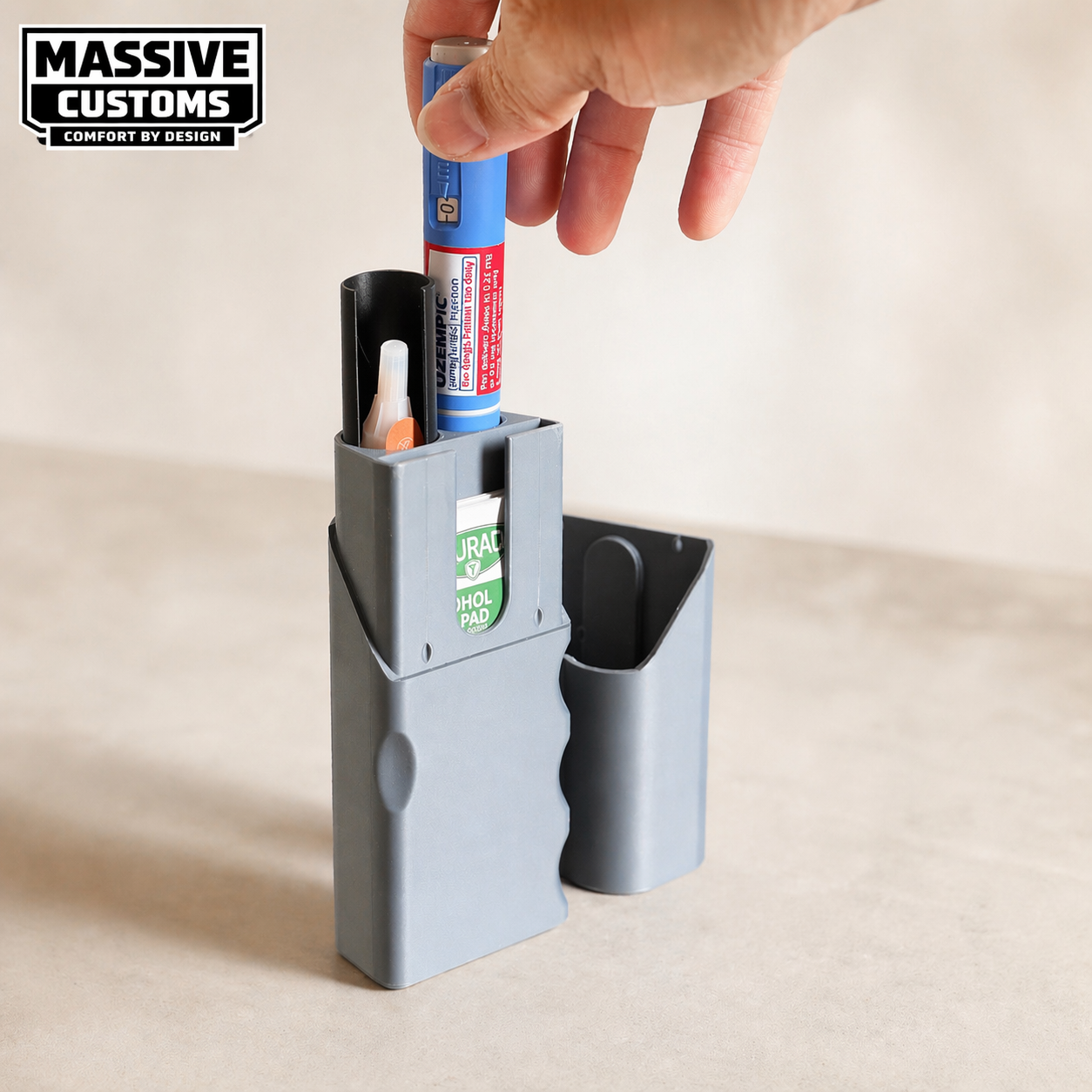 MC Kwik for Ozempic KwikPen - The Original Massive Customs Storage Case Compatible with Ozempic® KwikPen