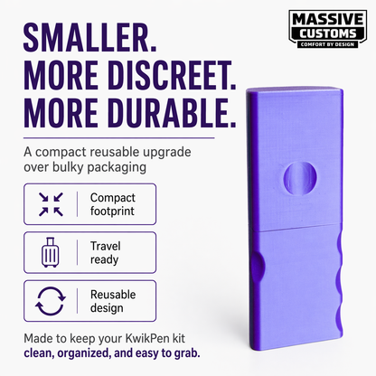 MC Kwik for Zepbound KwikPen - The Original Massive Customs Storage Case Compatible with Zepbound® KwikPen