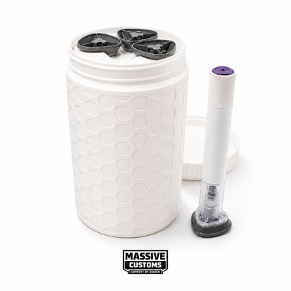 MC Cannon - The Original Massive Customs 4-Pen Storage Jar for Zepbound® & Mounjaro® Injection Pens