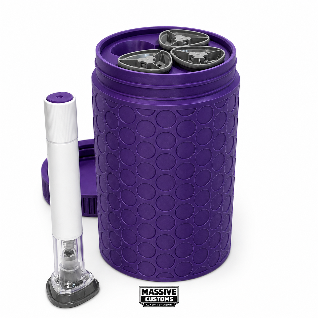 MC Cannon - The Original Massive Customs 4-Pen Storage Jar for Zepbound® & Mounjaro® Injection Pens