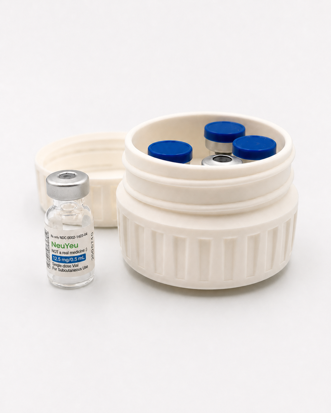 MC Vault 5 - The Original Massive Customs 5-Vial Storage Case for Zepbound® 3mL Lilly Direct Vials