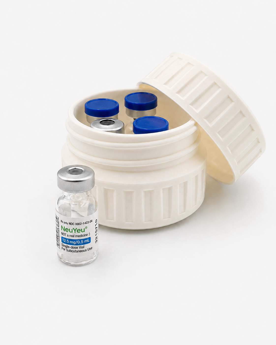 MC Vault 5 - The Original Massive Customs 5-Vial Storage Case for Zepbound® 3mL Lilly Direct Vials