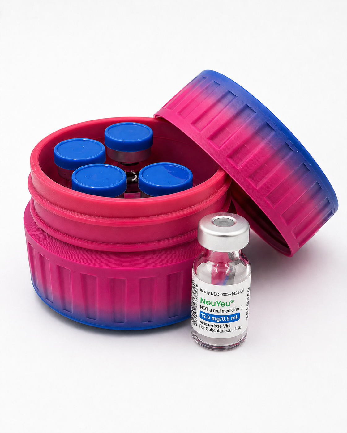 MC Vault 5 - The Original Massive Customs 5-Vial Storage Case for Zepbound® 3mL Lilly Direct Vials