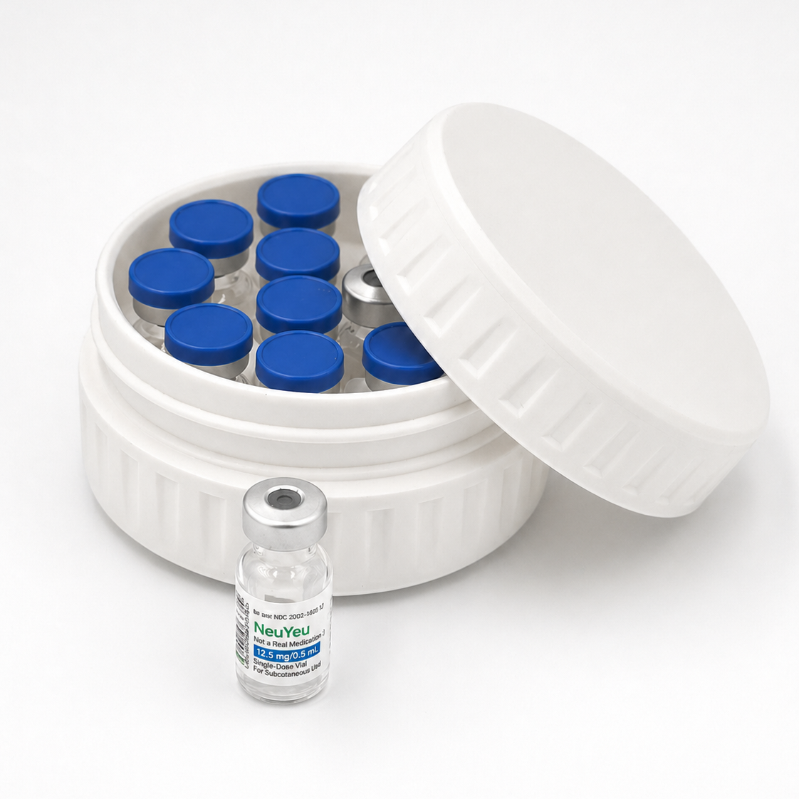 MC Vault 12 - The Original Massive Customs 12-Vial Storage Case for Zepbound® 3mL Lilly Direct Vials