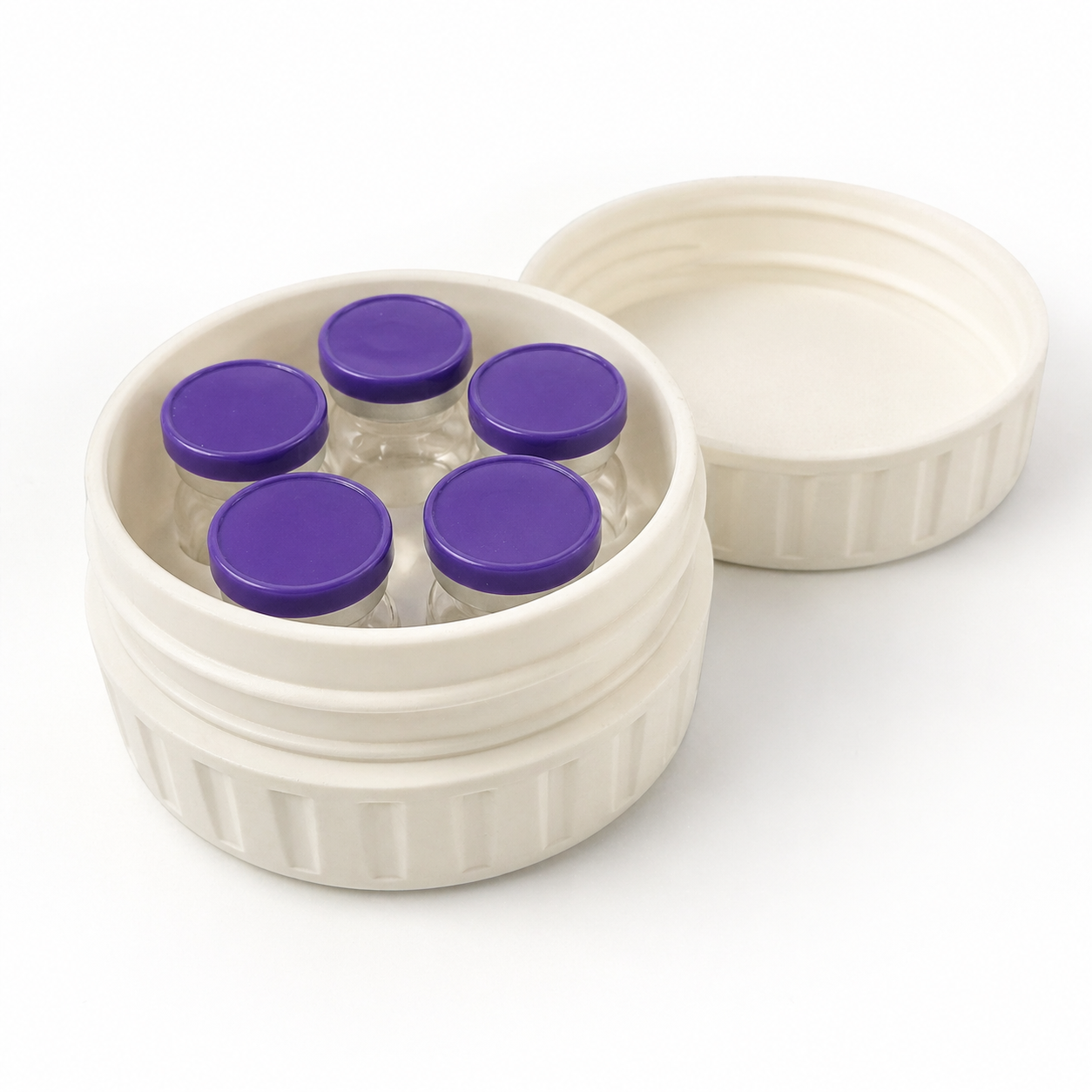 MC Vault 5 - The Original Massive Customs 5-Vial Storage Case for Standard 5mL Medication Vials