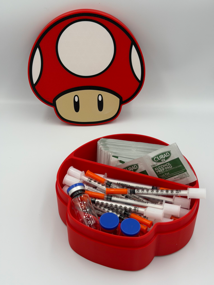 Super Mushroom 10mL Vial, Syringe & Alcohol Wipe Storage Case