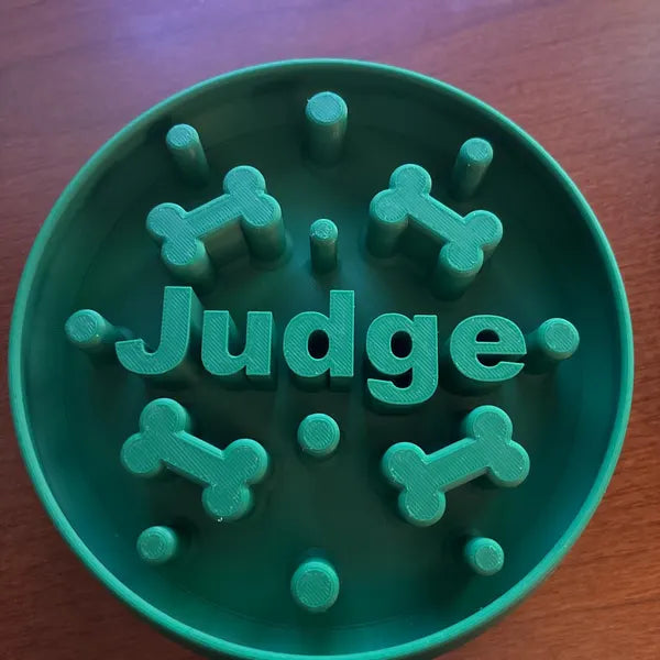 The Original Massive Customs Personalized Slow Feeder Dog & Cat Bowl