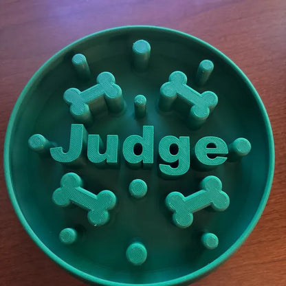 The Original Massive Customs Personalized Slow Feeder Dog & Cat Bowl
