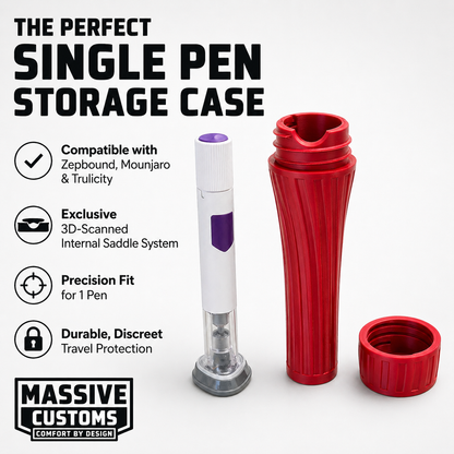 MC Solo - The Original Massive Customs Single-Pen Travel Case for Zepbound® & Mounjaro®