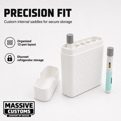 MC Dozen for Wegovy - The Original Massive Customs 12-Pen Slim Fridge Case for Wegovy® Injection Pens