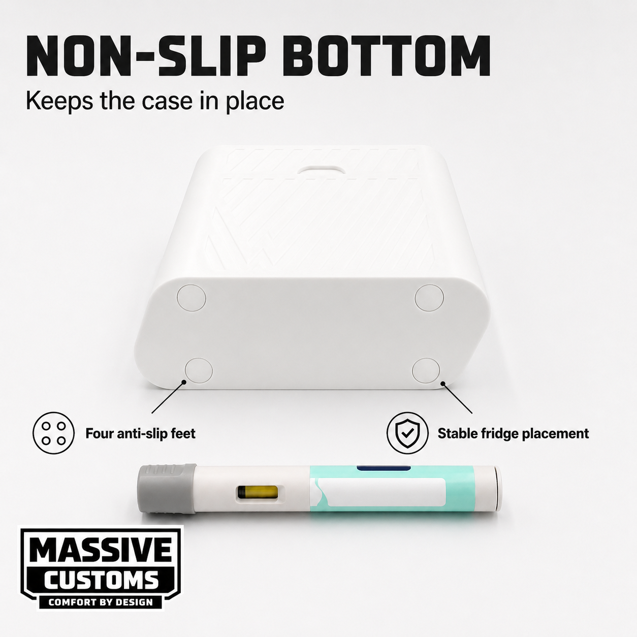 MC Dozen for Wegovy - The Original Massive Customs 12-Pen Slim Fridge Case for Wegovy® Injection Pens