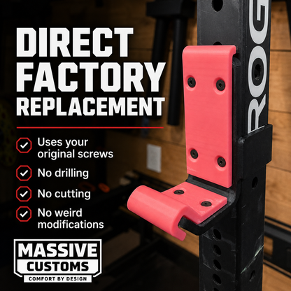 The Original Massive Customs Rogue J-Cup Upgrade Kit - Full Coverage Sandwich-Style Barbell Protection