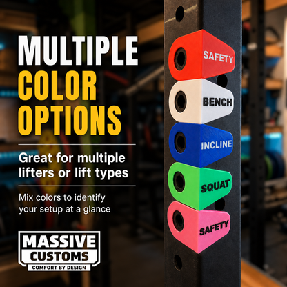 The Original Massive Customs Magnetic Rack Position Markers for 2-Inch Uprights