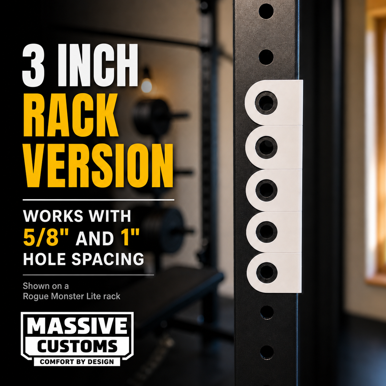 The Original Massive Customs Magnetic Rack Position Markers for 3-Inch Uprights