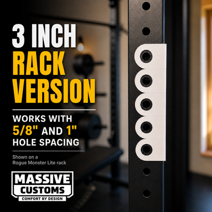 The Original Massive Customs Magnetic Rack Position Markers for 3-Inch Uprights