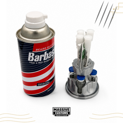 Jurassic Park Barbasol CryoCan 3mL Vial, Syringe & Alcohol Wipe Kit Storage Case