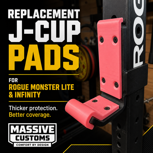 The Original Massive Customs Rogue J-Cup Upgrade Kit - Full Coverage Sandwich-Style Barbell Protection