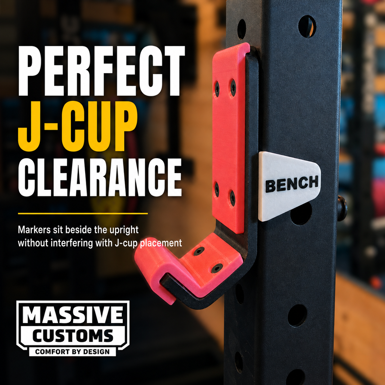 The Original Massive Customs Magnetic Rack Position Markers for 2-Inch Uprights